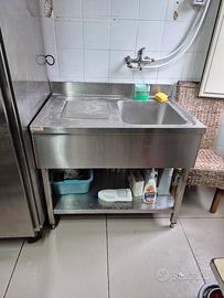 lavello professionale in acciaio inox 