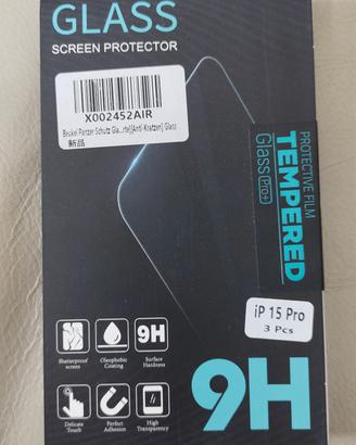 vetro protezione iPhone 15 pro