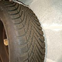 4 cerchi in ferro R16 5 fori + gomme invernali