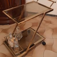 Carrello in ottone