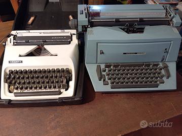 macchine da scrivere vintage Olivetti e Triumph 