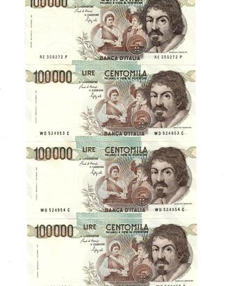 (LOTTO 2) 4 BANCONOTE ITALIANE"PREEURO IN LIRE