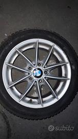 4 cerchi in lega originali/gomme BMW 205/55 R16