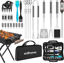 Set Barbecue, 25 Pezzi, Kit Professionale