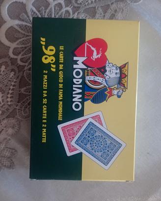 carte da gioco poker e ramino modiano nuove