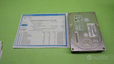 Hard disk 3,5" IDE PATA Quantum Fireball 20,4 Gbyt
