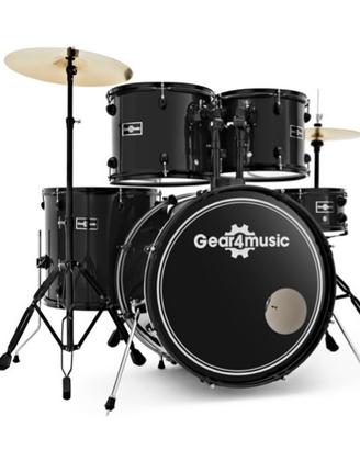 Batteria 5 pezzi Gear4music Nera