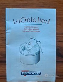 Gelatiera con libretto delle istruzioni 