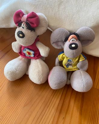 2 peluche DIDDL anni 90 portachiavi