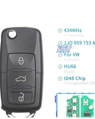 CHIAVE COMPLETA PER VOLKSWAGEN VW BEETLE 02-04 GOL