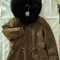 Giaccone parka donna, tg. S, verde 