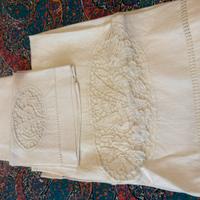 Set asciugamani lino bianco