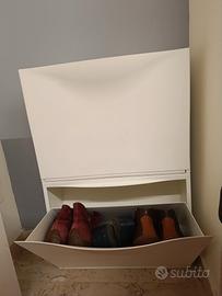 Scarpiera / Contenitore Ikea bianco TRONES