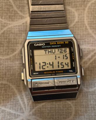Raro orologio Casio data bank 50