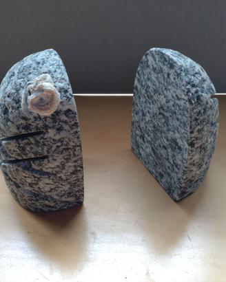 Fermalibri in granito modellato RARO