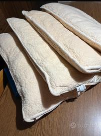 Set 4 Cuscini in pura Lana Merino cm 75 x 43