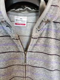 Felpa donna grigia a righe Champion tg. M