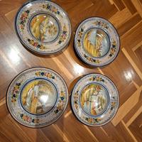 piatti ceramica deruta dipinti a mano
