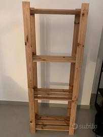 scaffale in legno ikea