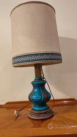 Lampada vintage in porcellana anni 50-60
