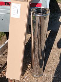 Tubi per stufa acciaio inox a doppia parete 130 mm