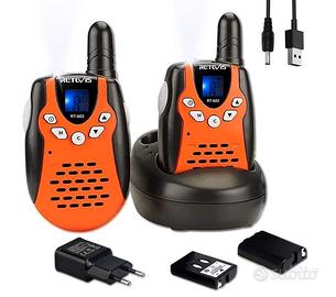 Walkie Talkie Ricaricabile Bambini Lungo Raggio