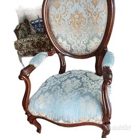 Poltrona Antica restaurata epoca 800 