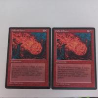 2 carte magic palla di fuoco prima edizione