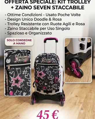 Zaino Seven con trolley