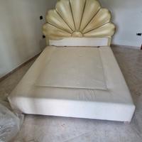 letto matrimoniale  sommier con spalliera