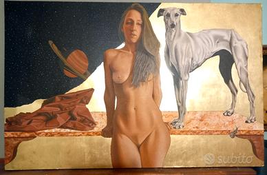Quadro grande dipinto ad olio  