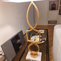 lampada con base marmo bianco praticamente nuova 