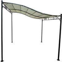 Gazebo pergola da muro 3x2,5m in ferro e metallo