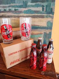 6 Bicchieri Coca-Cola + bottiglie 