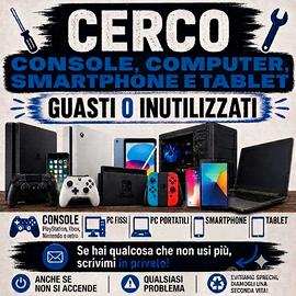 Console, PC e smartphone guasti o inutilizzati
