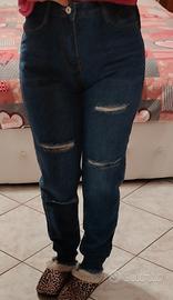 jeans donna  taglia 40  a vita alta 