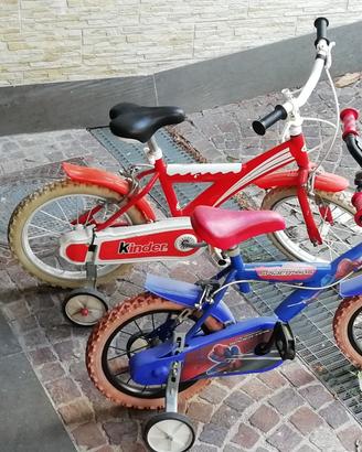 Due bici bambino 3-6 anni