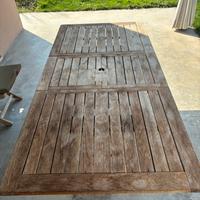 Tavolo in teak con 4 sedie
