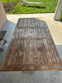 Tavolo in teak con 4 sedie
