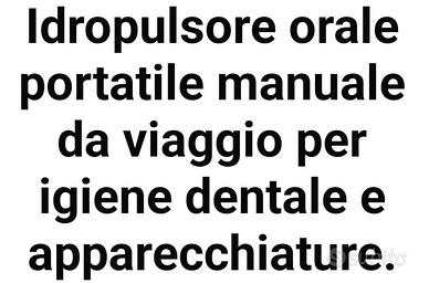 Idropulsore portatile da viaggio senza batteria