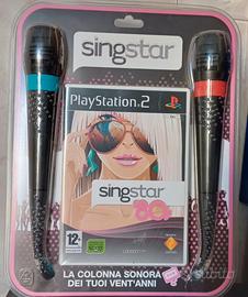 Singstar Anni 80 + 2 microfoni Nuovo sigillato ps2