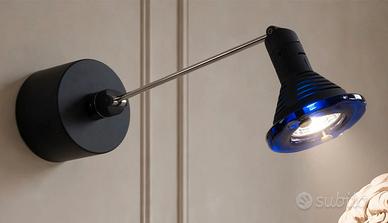 Faretto orientabile da parete/soffitto vetro blu