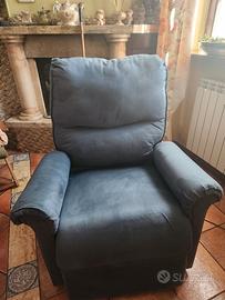 poltrona relax elettrica a due motori 