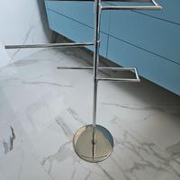 piantana per bagno in acciaio cromato