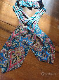 foulard  da collo vintage pura seta Kenzo 