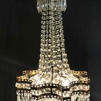 Lampadario stile Impero a mongolfiera primi '900