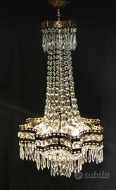 Lampadario stile Impero a mongolfiera primi '900