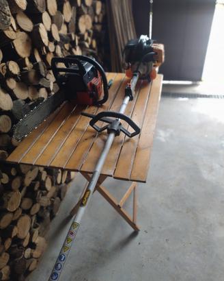 motosega Castor e decespugliatore alpina