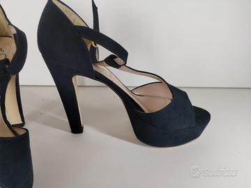 Sandali eleganti in camoscio blu Numero 39