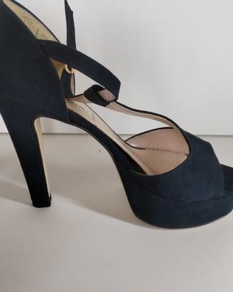 Sandali eleganti in camoscio blu Numero 39